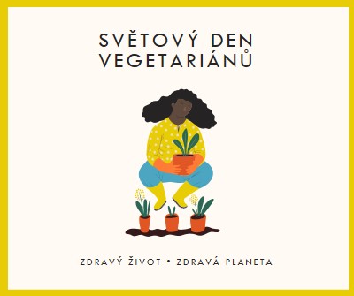 Je světový den vegetariánů white modern-simple