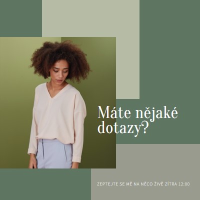 Máte nějaké dotazy? green modern-simple