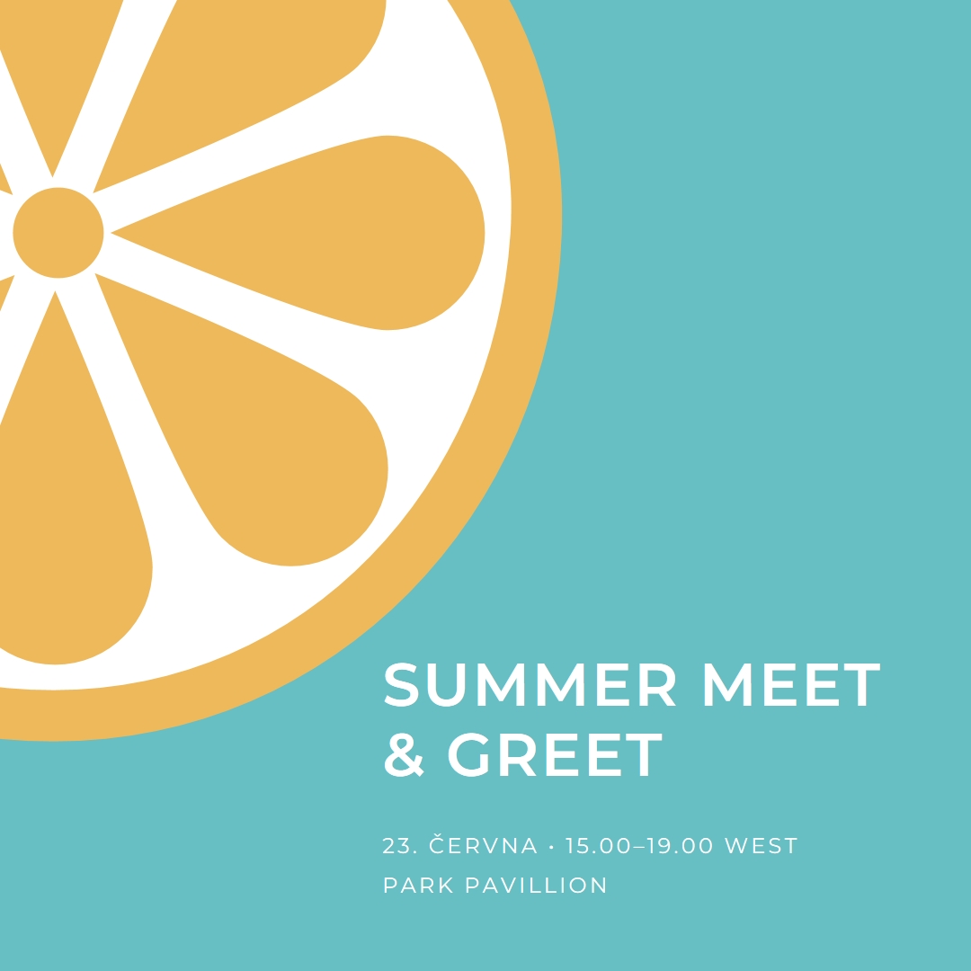 Kousek léta blue modern-simple