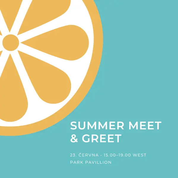 Kousek léta blue modern-simple