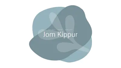 Yom Kippur přání white organic-simple