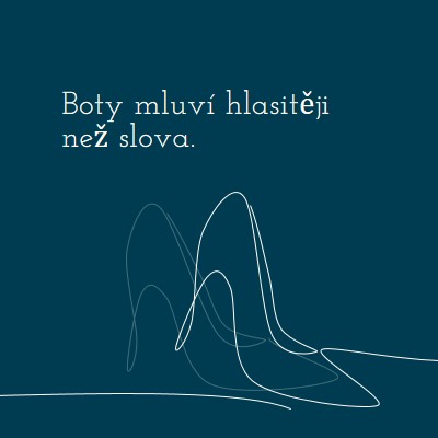 Život ve vysokém životě blue whimsical-line