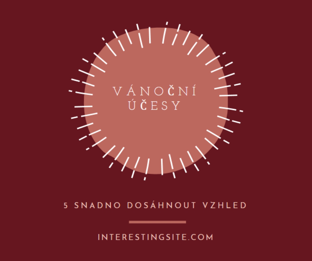 Vánoční účesy red organic-simple
