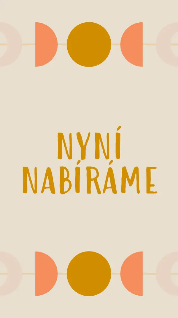 Cykly pastelových měsíců yellow organic-boho