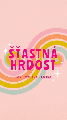 Radost, oslava, láska pink vintage-retro