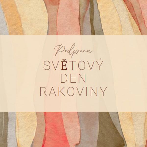 Podpora Světového dne rakoviny yellow modern-simple