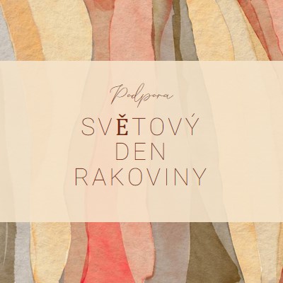 Podpora Světového dne rakoviny yellow modern-simple