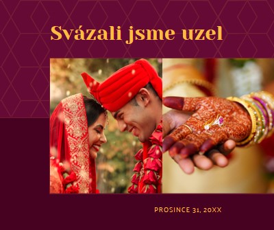 Svázali jsme uzel red modern-simple