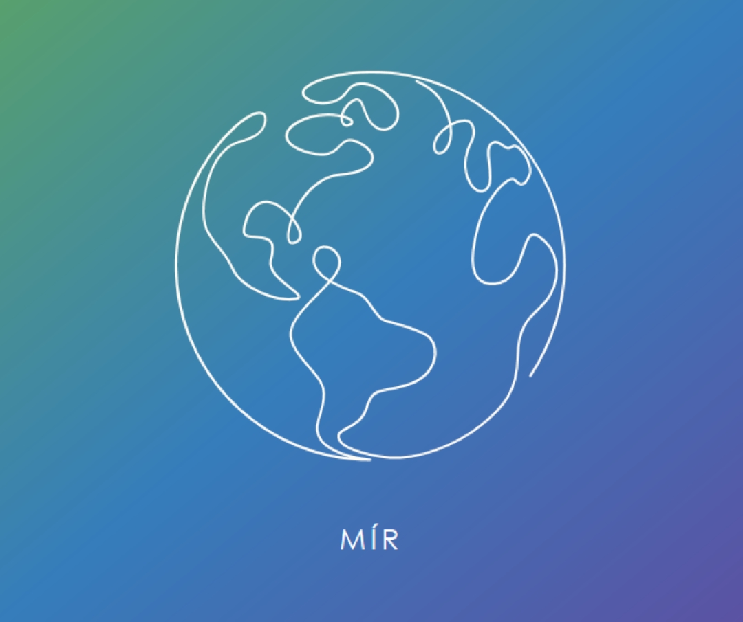 Klid blue whimsical-line