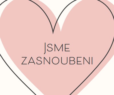 Všechno srdce pink modern-simple