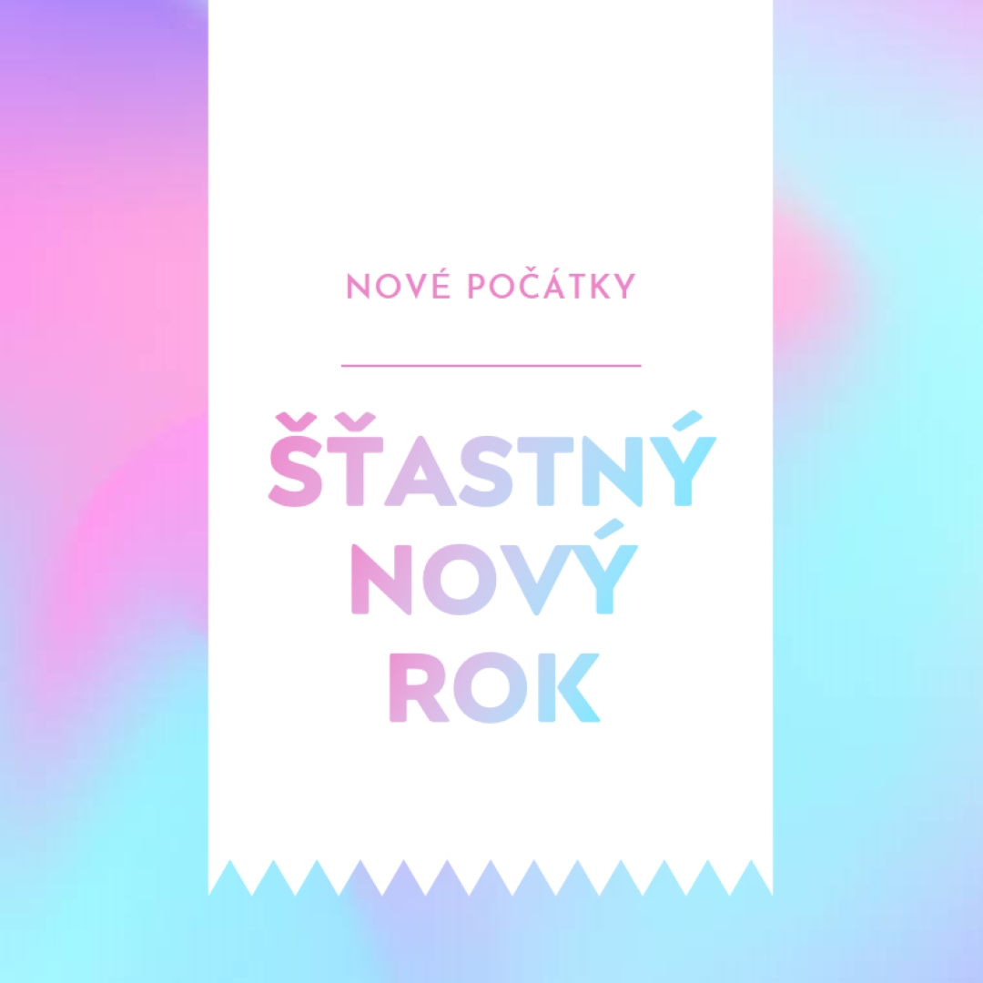 Nový rok, nové začátky blue modern-bold