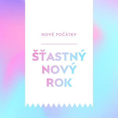 Nový rok, nové začátky blue modern-bold