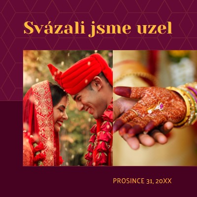 Svázali jsme uzel red modern-simple