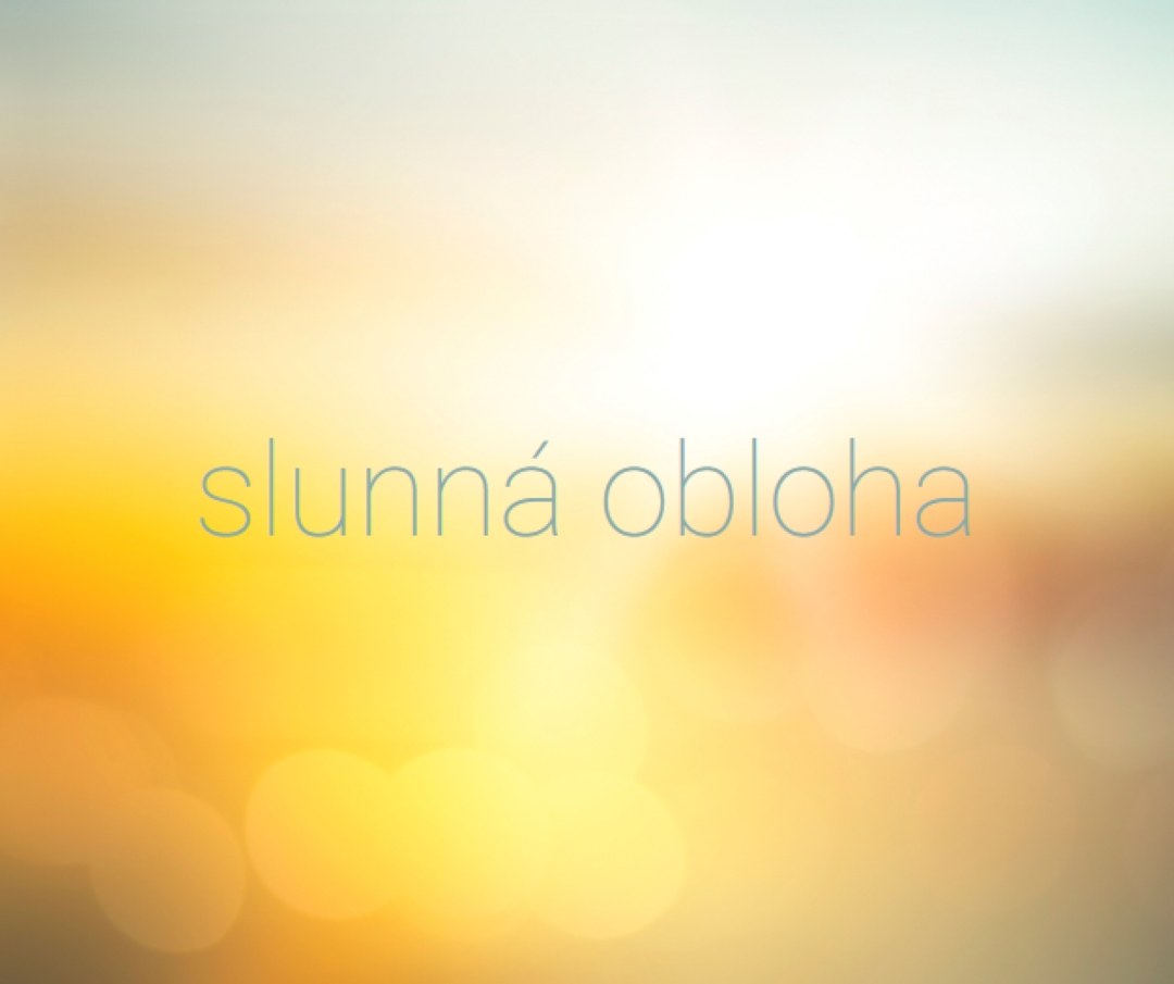 Slunečná obloha yellow modern-simple