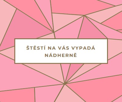 Šťastné návraty pink modern-simple