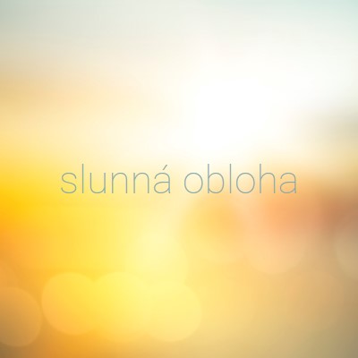 Slunečná obloha yellow modern-simple