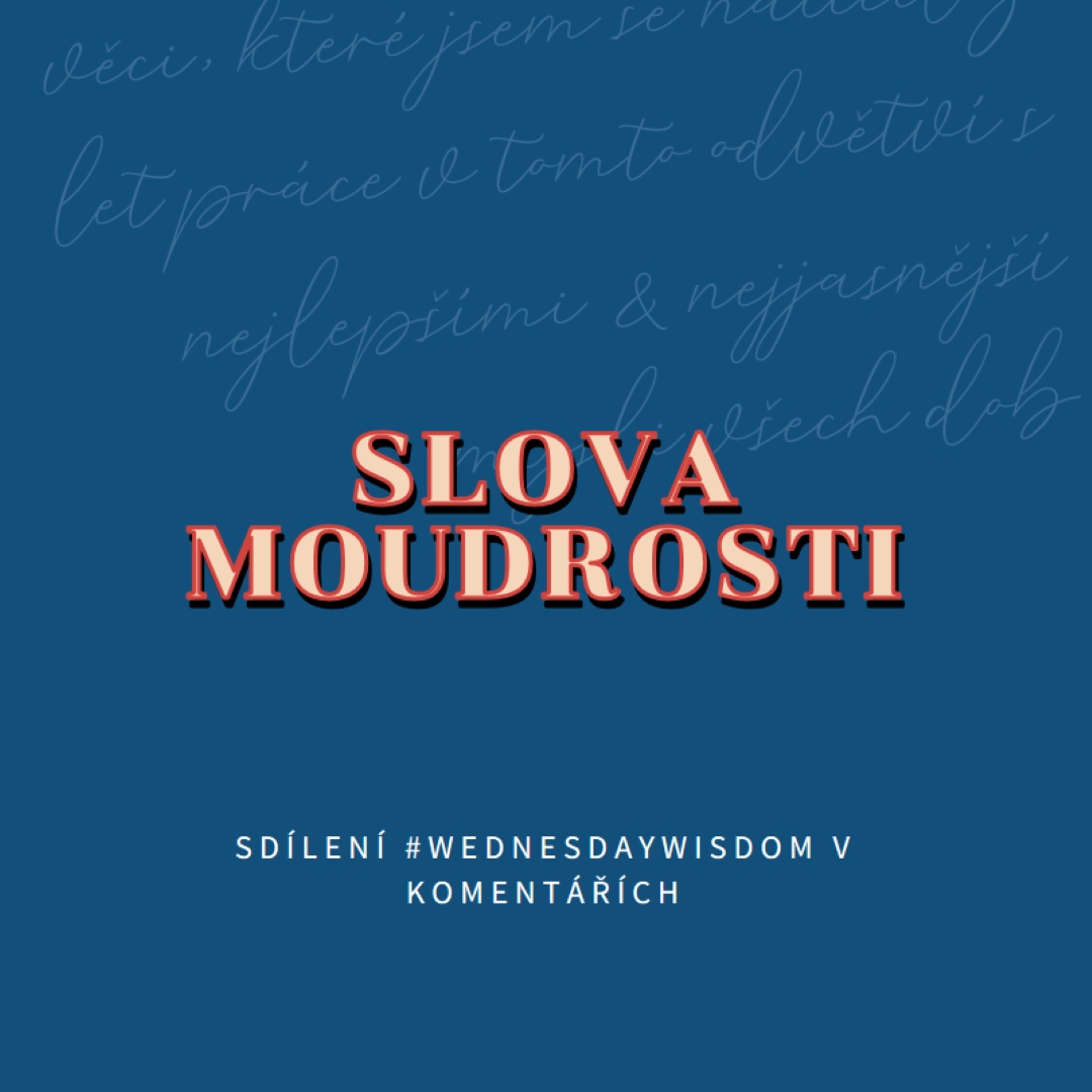 Word moudrým blue modern-simple