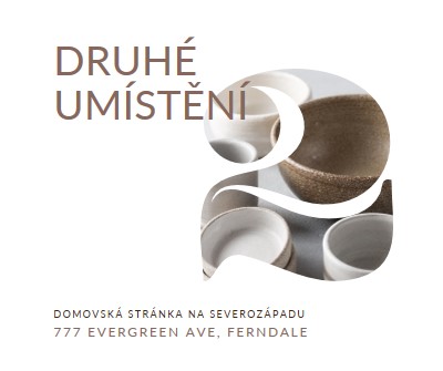 Druhé umístění je otevřené white modern-simple