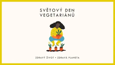 Je světový den vegetariánů white modern-simple