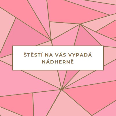 Šťastné návraty pink modern-simple