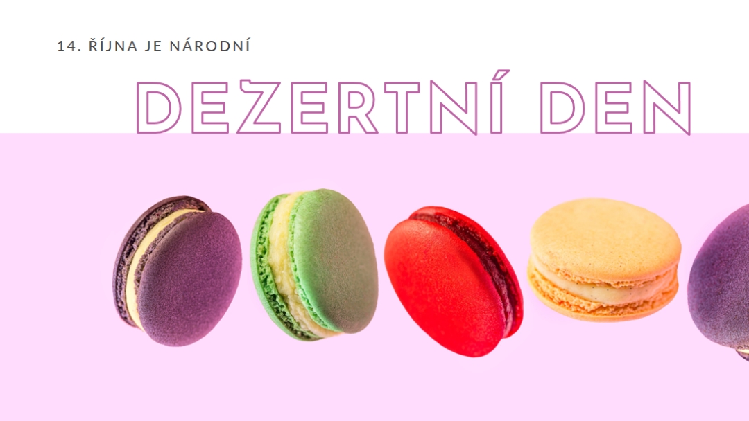 Nenechte si ujít den dezertů purple modern-bold