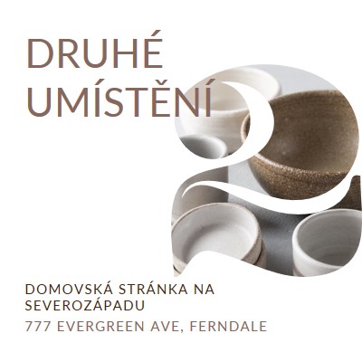 Druhé umístění je otevřené white modern-simple