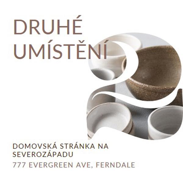 Druhé umístění je otevřené white modern-simple