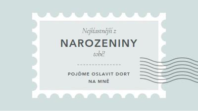 Nádherné narozeniny blue modern-simple