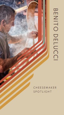 Cheesemaker spotlight brown vintage-retro