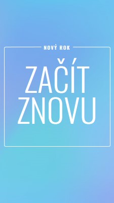 Začít znovu blue modern-bold