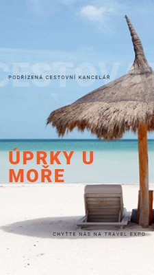 Útěk u moře blue modern-bold