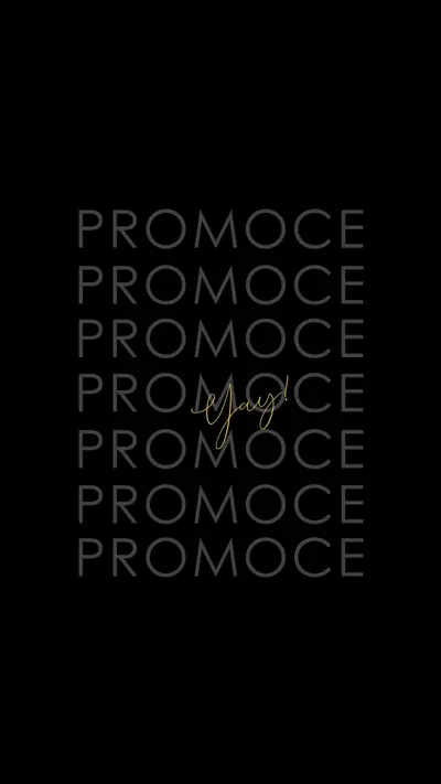 Yay na promoci black modern-simple