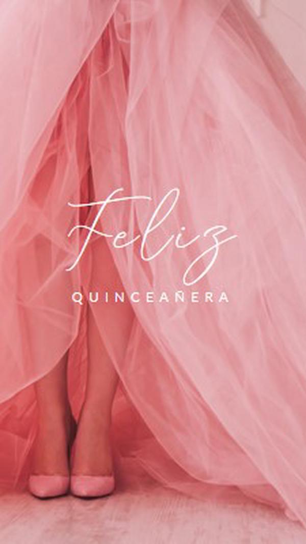 Barvy quinceanera pink modern-simple