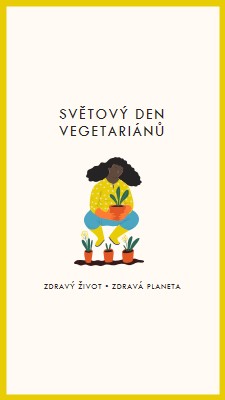 Je světový den vegetariánů white modern-simple