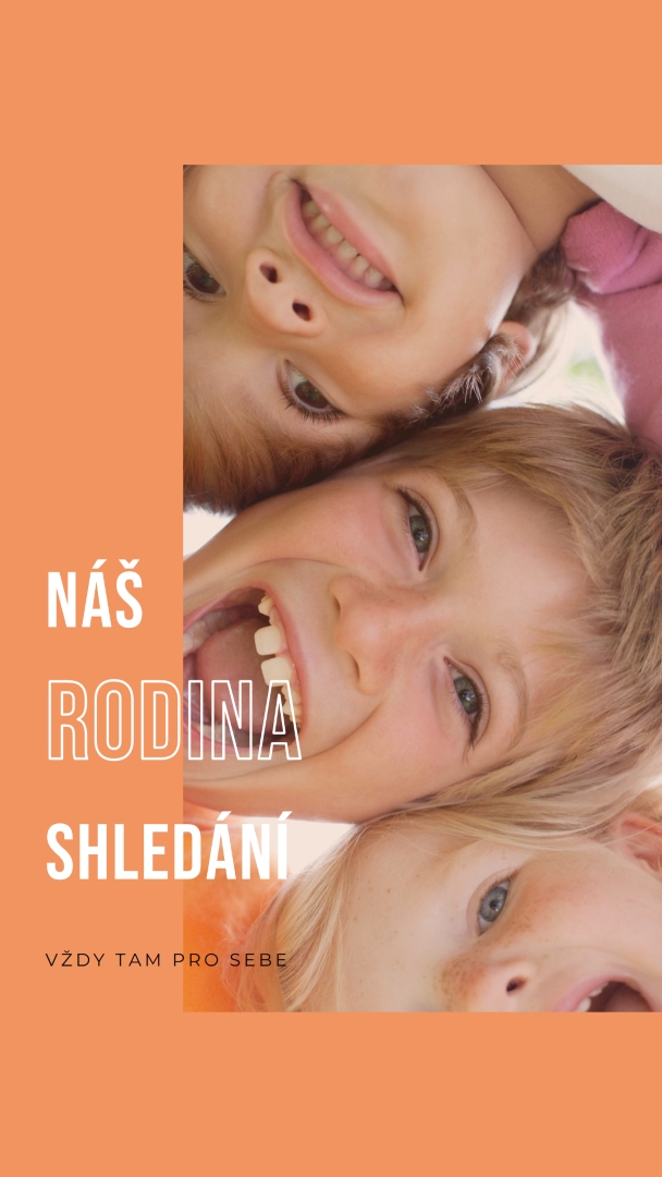 Zábava s rodinou orange modern-bold