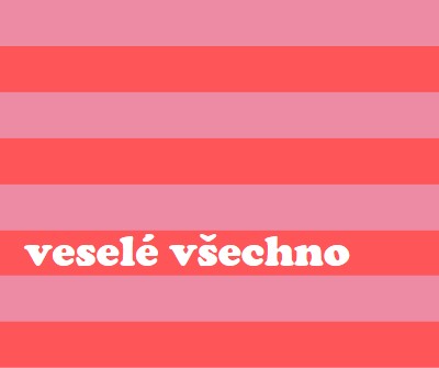 Všechno je veselé pink modern-bold