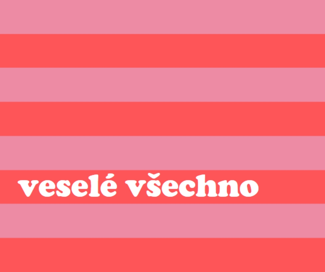Všechno je veselé pink modern-bold