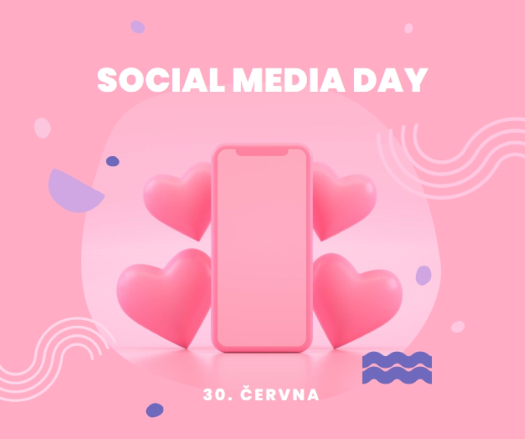 Srdce a následovníci pink modern-bold