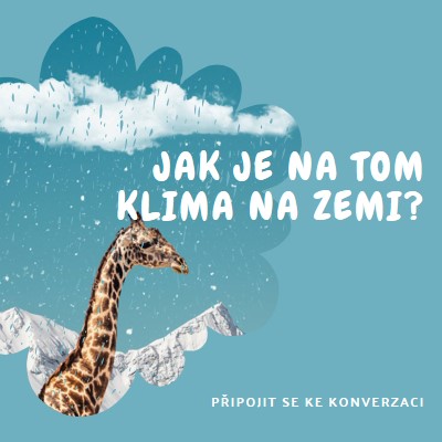 Promluvme si o změně klimatu blue whimsical-color-block