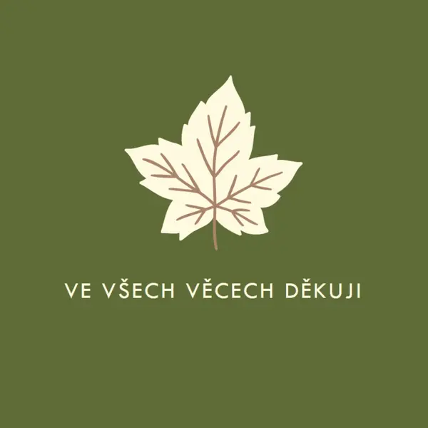 Postoj vděku green modern-simple