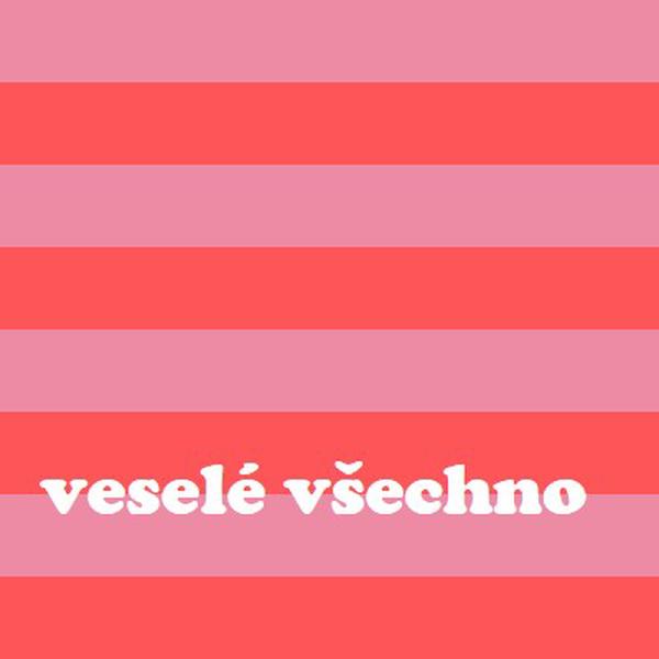 Všechno je veselé pink modern-bold