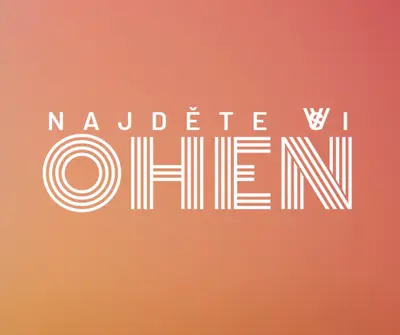 Hořící orange modern-bold