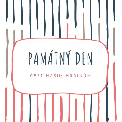 Čest našim hrdinům white whimsical-line