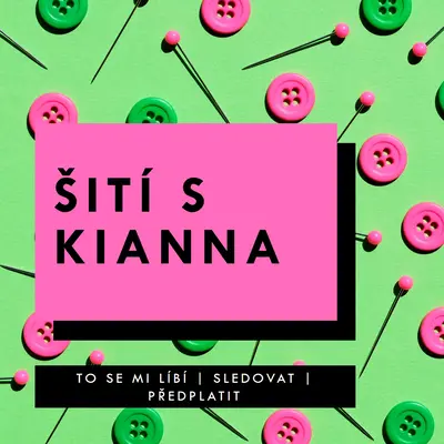 Šití se mnou pink modern-bold