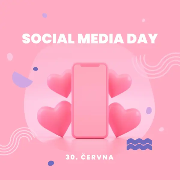 Srdce a následovníci pink modern-bold