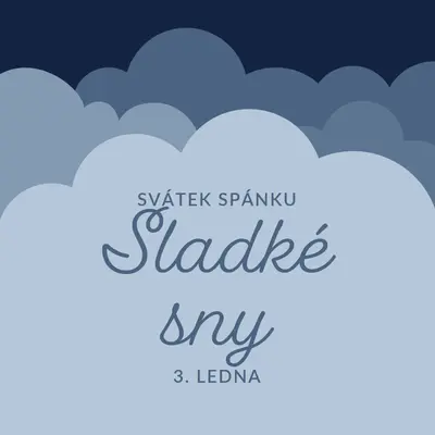 Jen snít o více spánku blue whimsical-color-block