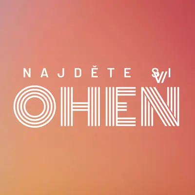 Hořící orange modern-bold
