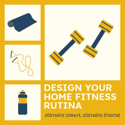 Zdravé a šťastné yellow modern-bold