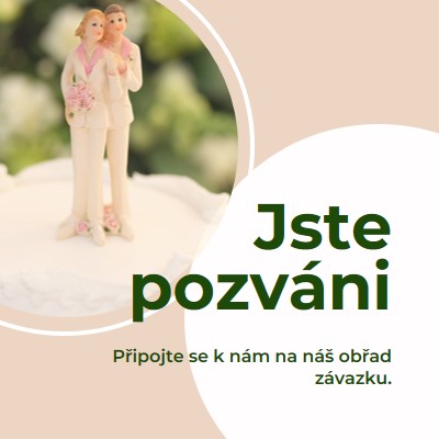 Jste vyzváni k potvrzení pink modern-simple