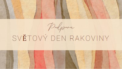 Podpora Světového dne rakoviny yellow modern-simple